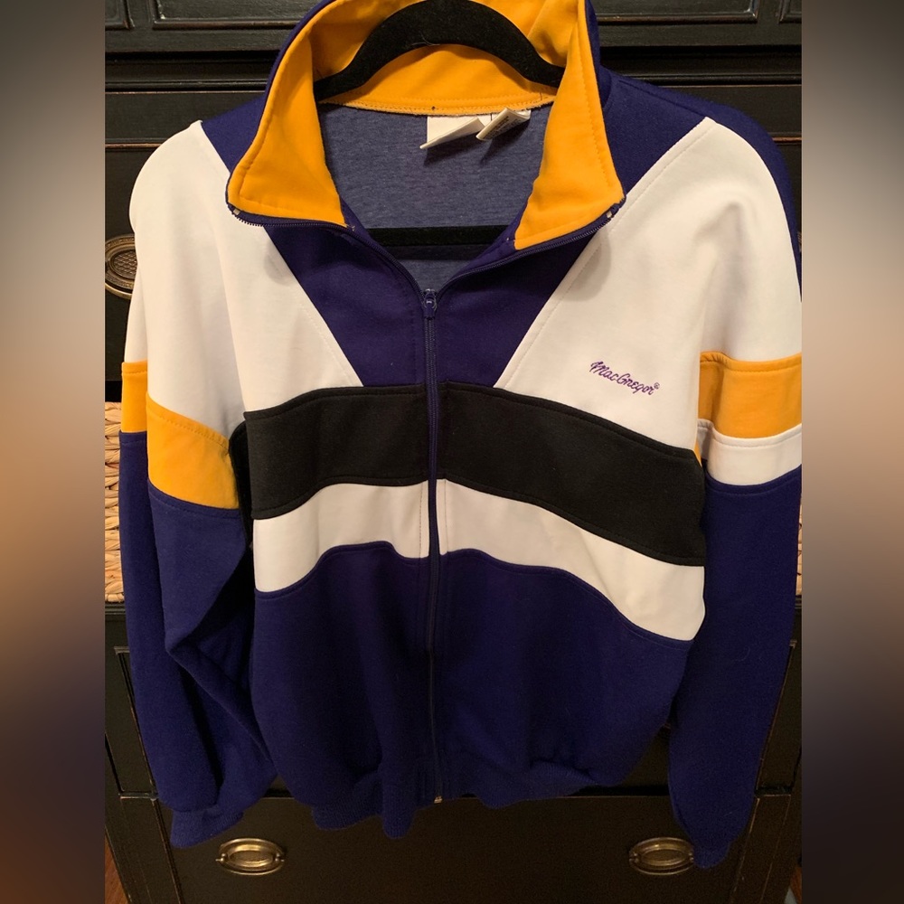 Vintage MacGregor zip up color block jacket